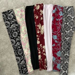 7 LulaRoe Leggings, One Size